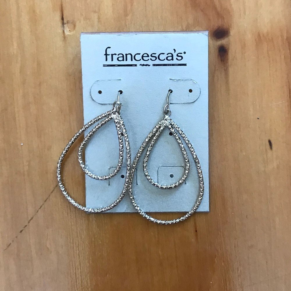 Gold Pendant Earrings
